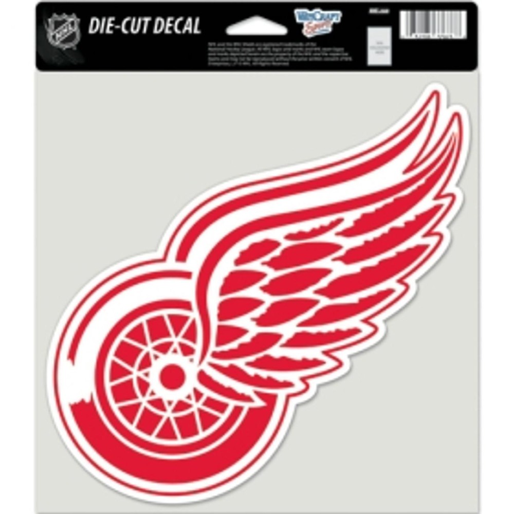 Detroit Red Wings Decal 8X8 Die Cut Color