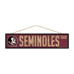 Florida State Seminoles Sign 4X17 Wood Avenue Design - Special Order