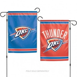 Oklahoma City Thunder Flag 12X18 Garden Style 2 Sided