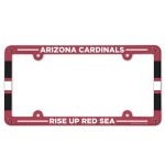 Arizona Cardinals Plate Frame Plastic Full Color Style