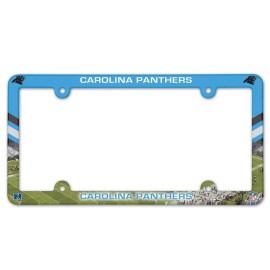 Carolina Panthers Plate Frame Plastic Full Color Style