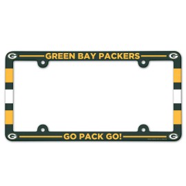 Green Bay Packers Plate Frame Plastic Full Color Style