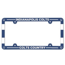 Indianapolis Colts Plate Frame Plastic Full Color Style