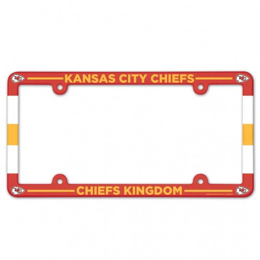 Kansas City Chiefs Plate Frame Plastic Full Color Style