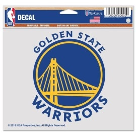 Golden State Warriors Decal 5X6 Color