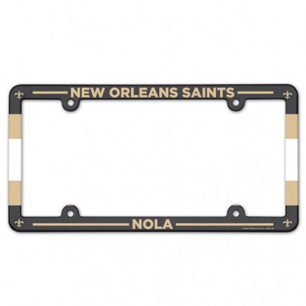 New Orleans Saints Plate Frame Plastic Full Color Style