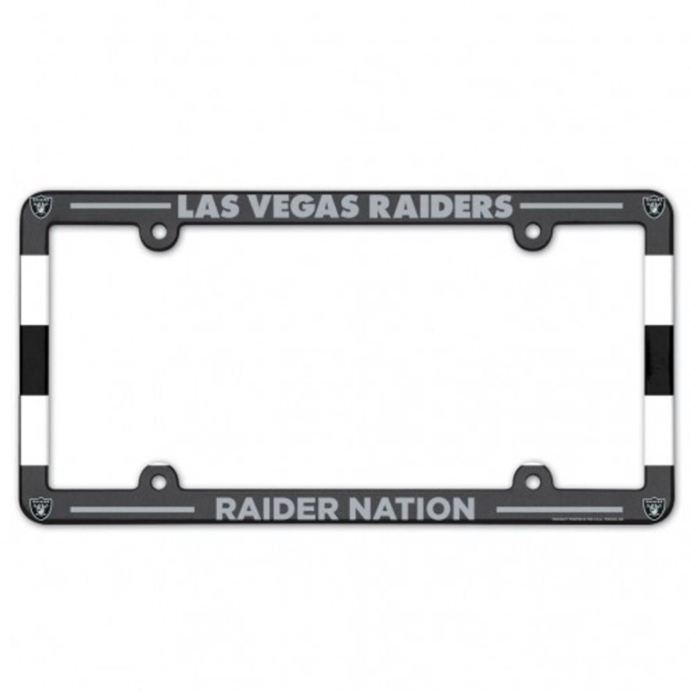 Las Vegas Raiders Plate Frame Plastic Full Color Style