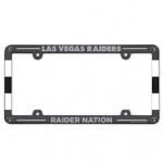 Las Vegas Raiders Plate Frame Plastic Full Color Style