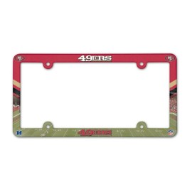 San Francisco 49Ers Plate Frame Plastic Full Color Style