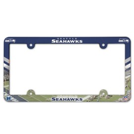 Seattle Seahawks Plate Frame Plastic Full Color Style