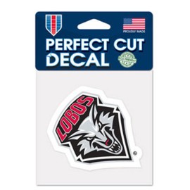 New Mexico Lobos Decal 4X4 Perfect Cut Color