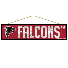 Atlanta Falcons Sign 4X17 Wood Avenue Design