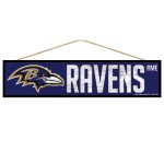 Baltimore Ravens Sign 4X17 Wood Avenue Design