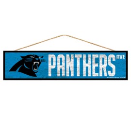 Carolina Panthers Sign 4X17 Wood Avenue Design