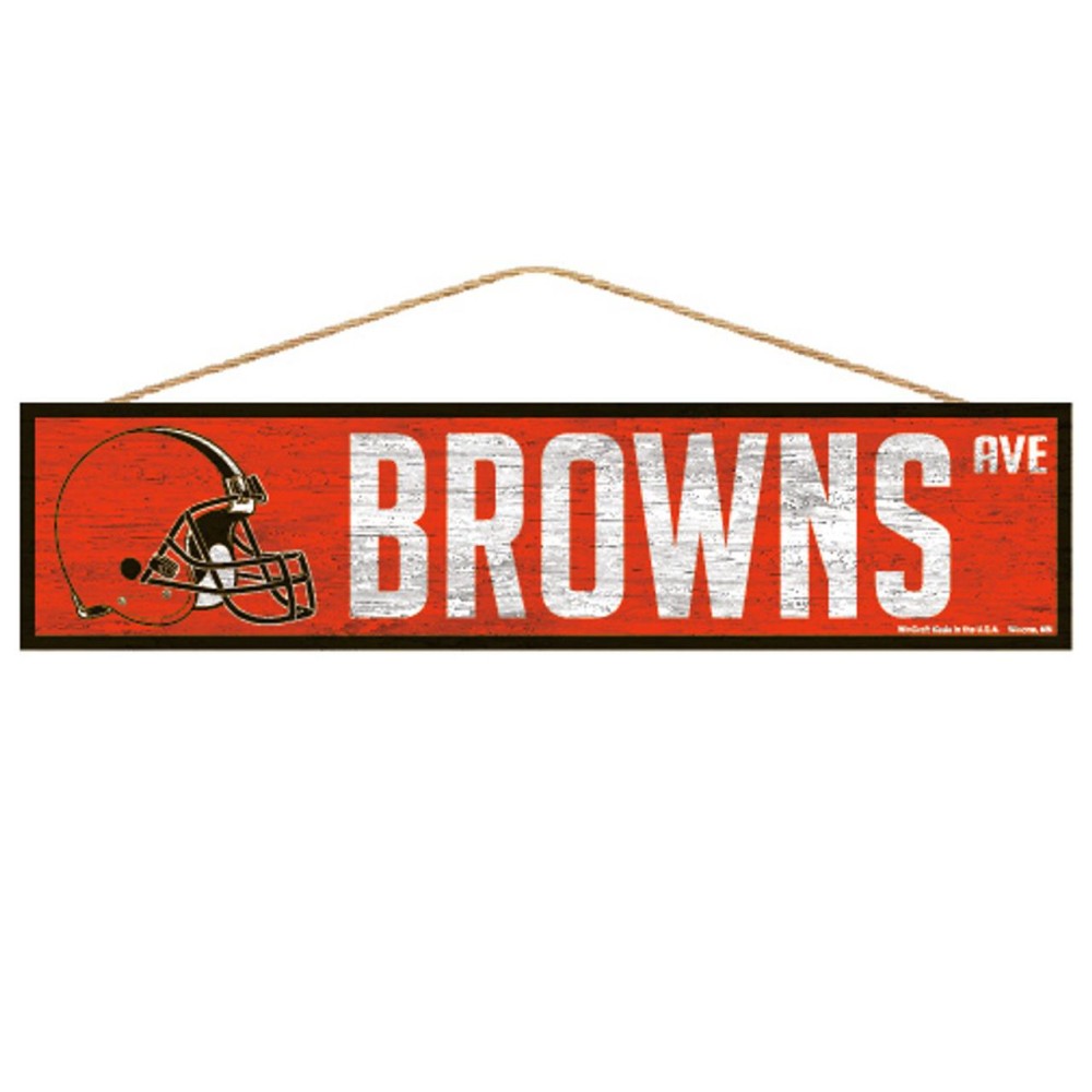 Cleveland Browns Sign 4X17 Wood Avenue Design