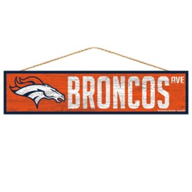 Denver Broncos Sign 4X17 Wood Avenue Design