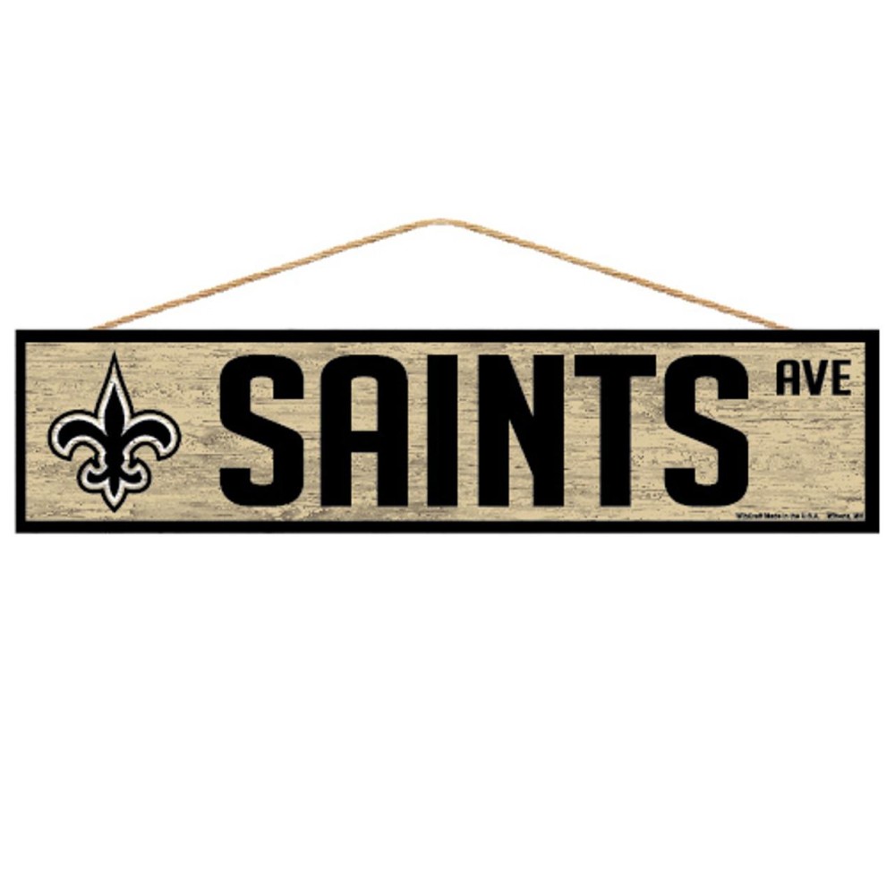 New Orleans Saints Sign 4X17 Wood Avenue Design