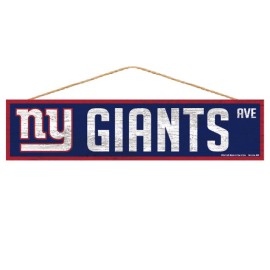 New York Giants Sign 4X17 Wood Avenue Design