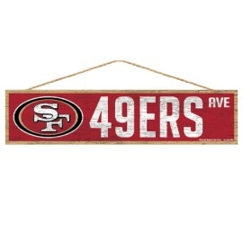 San Francisco 49Ers Sign 4X17 Wood Avenue Design