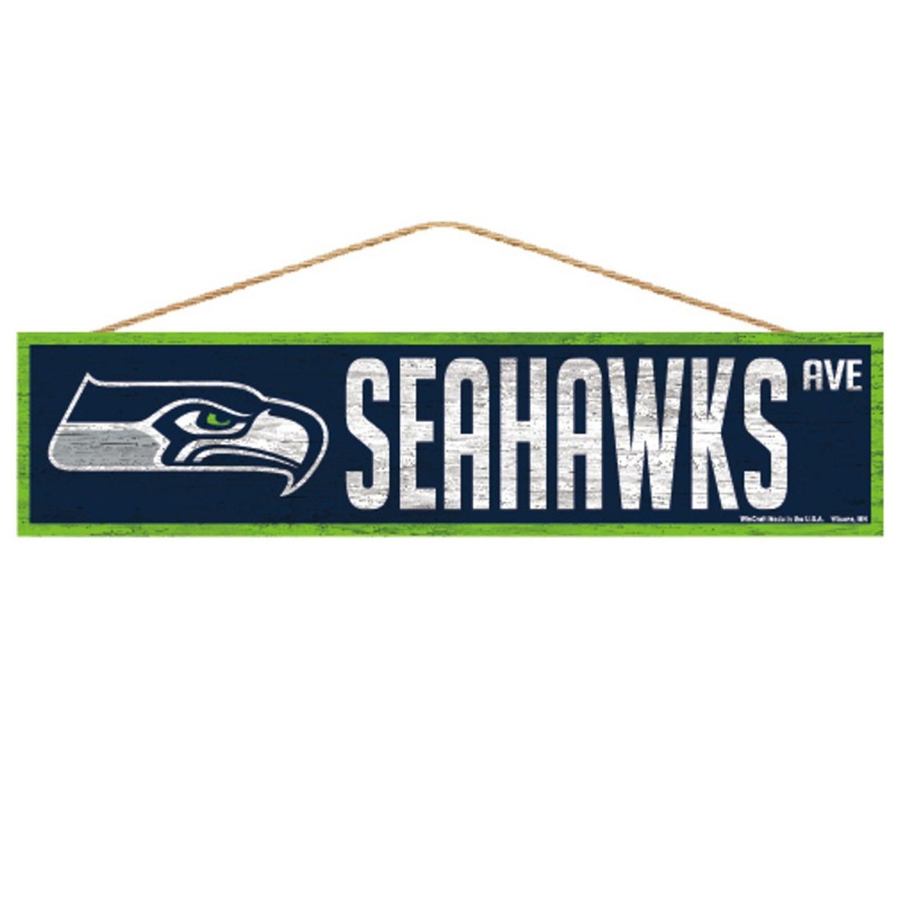 Seattle Seahawks Sign 4X17 Wood Avenue Design