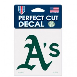 Oakland Athletics Decal 4X4 Perfect Cut Color