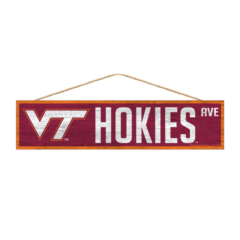 Virginia Tech Hokies Sign 4X17 Wood Avenue Design