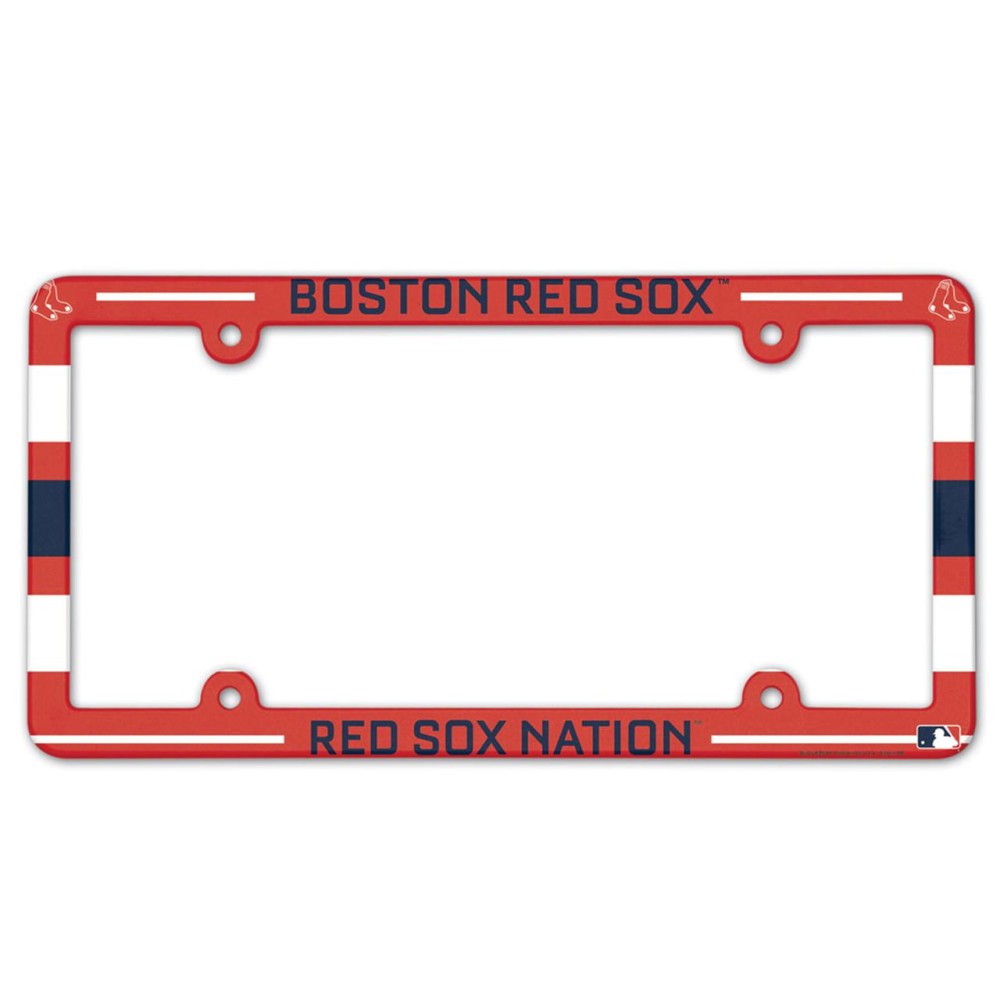 Boston Red Sox Plate Frame Plastic Full Color Style