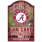 Alabama Crimson Tide Sign 11X17 Wood Fan Cave Design