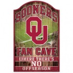 Oklahoma Sooners Sign 11X17 Wood Fan Cave Design