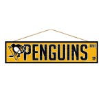 Pittsburgh Penguins Sign 4X17 Wood Avenue Design