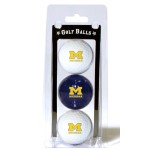 Michigan Wolverines 3 Pack Of Golf Balls