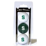 Michigan State Spartans 3 Pack Of Golf Balls - Special Order