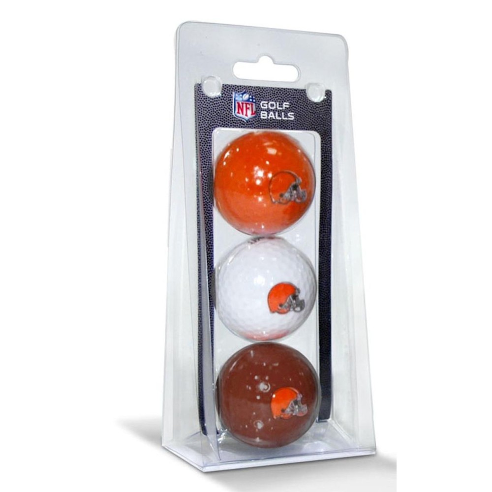 Cleveland Browns 3 Pack Of Golf Balls