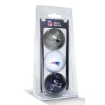 New England Patriots 3 Pack Of Golf Balls