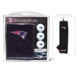 New England Patriots Golf Gift Set With Embroidered Towel