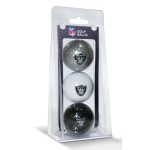 Las Vegas Raiders 3 Pack Of Golf Balls