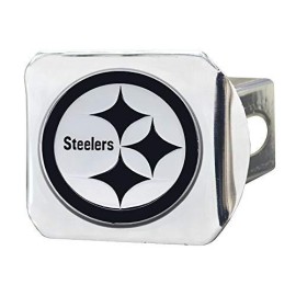 Pittsburgh Steelers Hitch Cover Chrome Emblem On Chrome - Special Order
