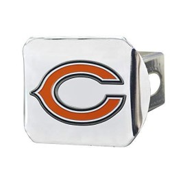 Chicago Bears Hitch Cover Color Emblem On Chrome
