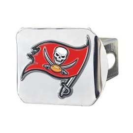 Tampa Bay Buccaneers Hitch Cover Color Emblem On Chrome