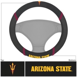 Arizona State Sun Devils Steering Wheel Cover Mesh/Stitched