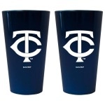 Minnesota Twins Lusterware Pint Glass - Set Of 2