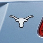 Texas Longhorns Auto Emblem Premium Metal Chrome