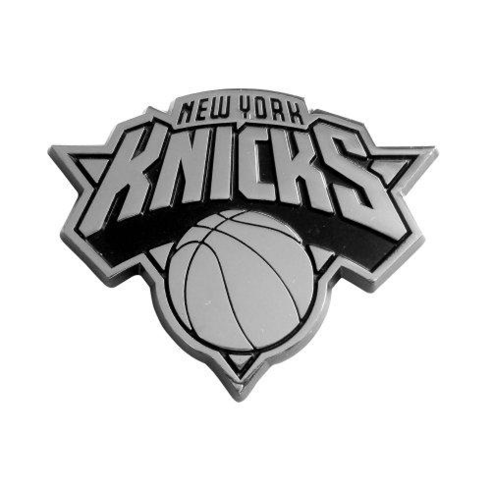 New York Knicks Auto Emblem Premium Metal Chrome
