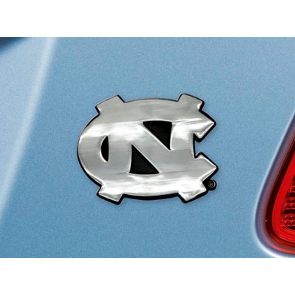 North Carolina Tar Heels Auto Emblem Premium Metal Chrome