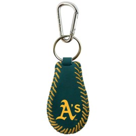 Oakland Athletics Keychain Team Color Baseball Co