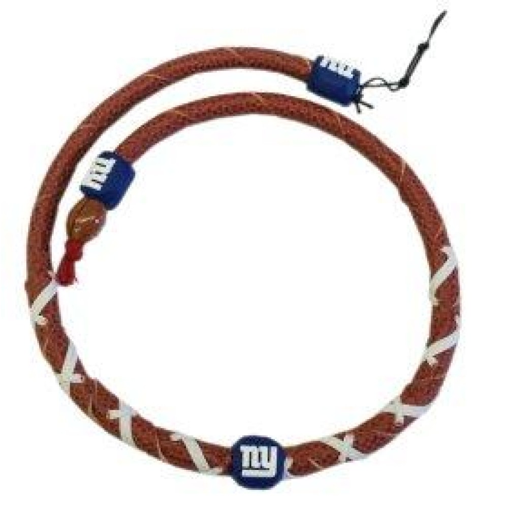 New York Giants Necklace Spiral Football Co