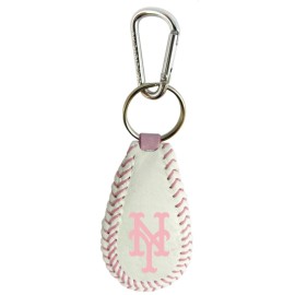 New York Mets Keychain Baseball Pink Co