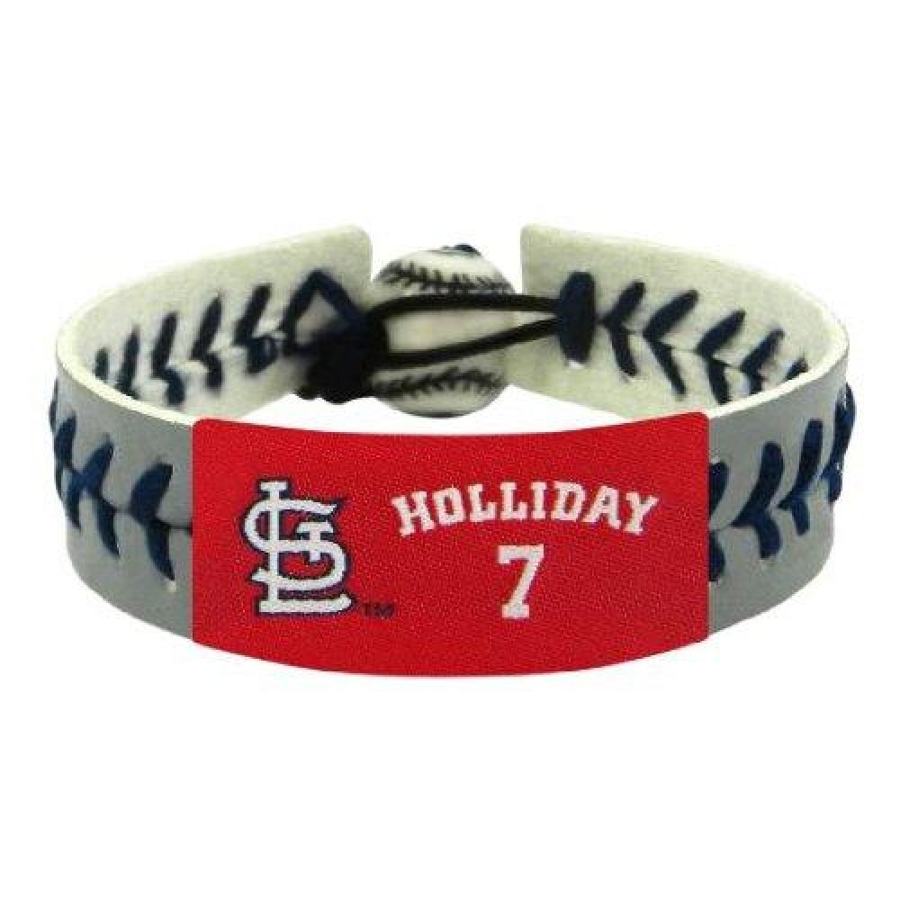 St. Louis Cardinals Bracelet Team Color Baseball Adam Wainwright Gray Co