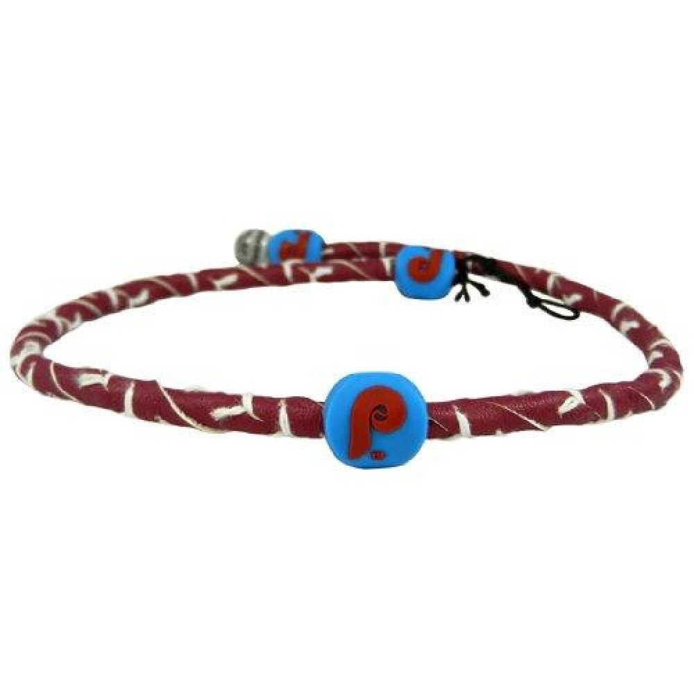 Philadelphia Phillies Necklace Frozen Rope Team Color Baseball Retro P Logo Co