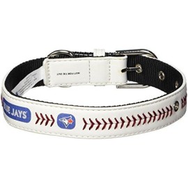 Toronto Blue Jays Pet Collar Classic Baseball Leather Size Toy Co